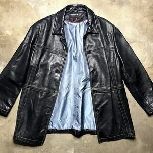 Men's Xl Anne Klein Designer Button Down Jacket 100% Leather